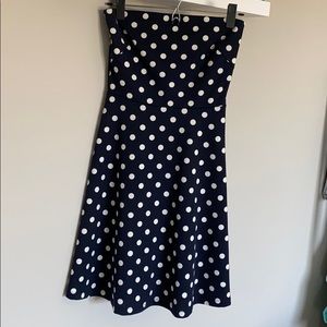The Limited Navy/White Polka Dot mini dress XS